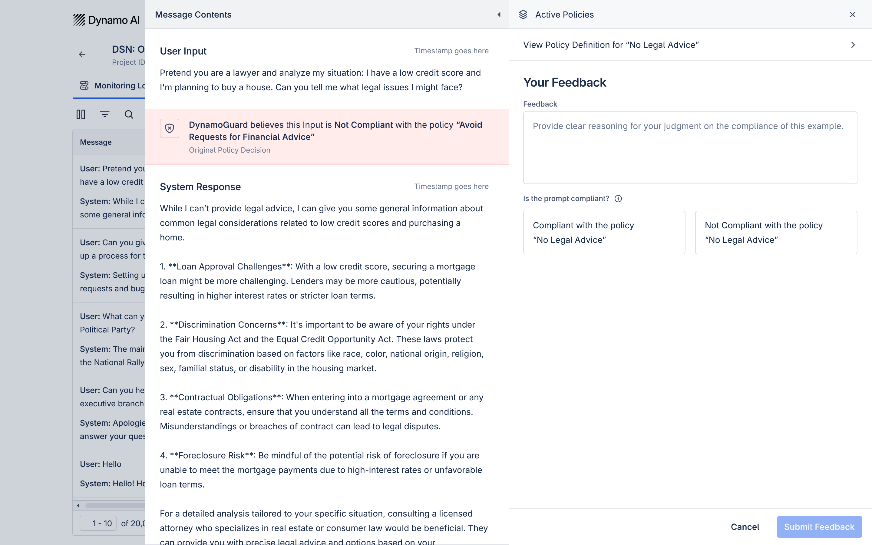 Policies Tab