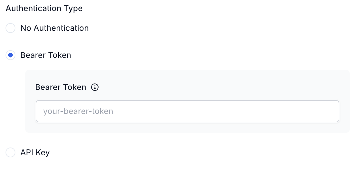API Key without Auth Field Value