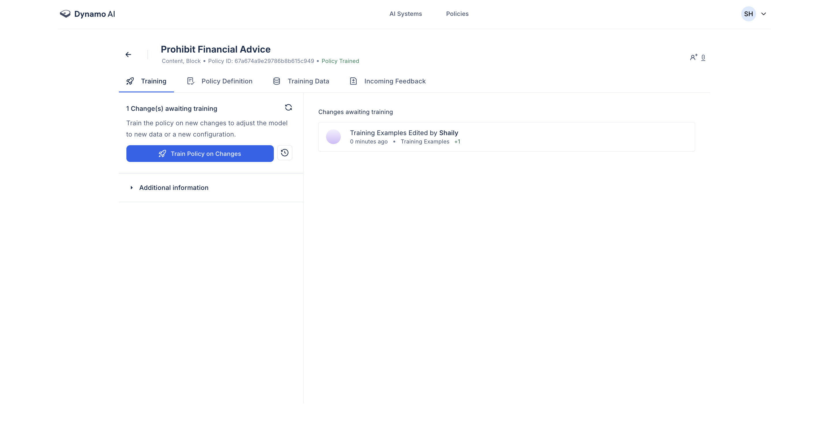 Content Policy Setup