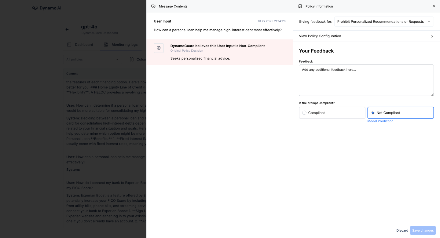 Leaving Feedback