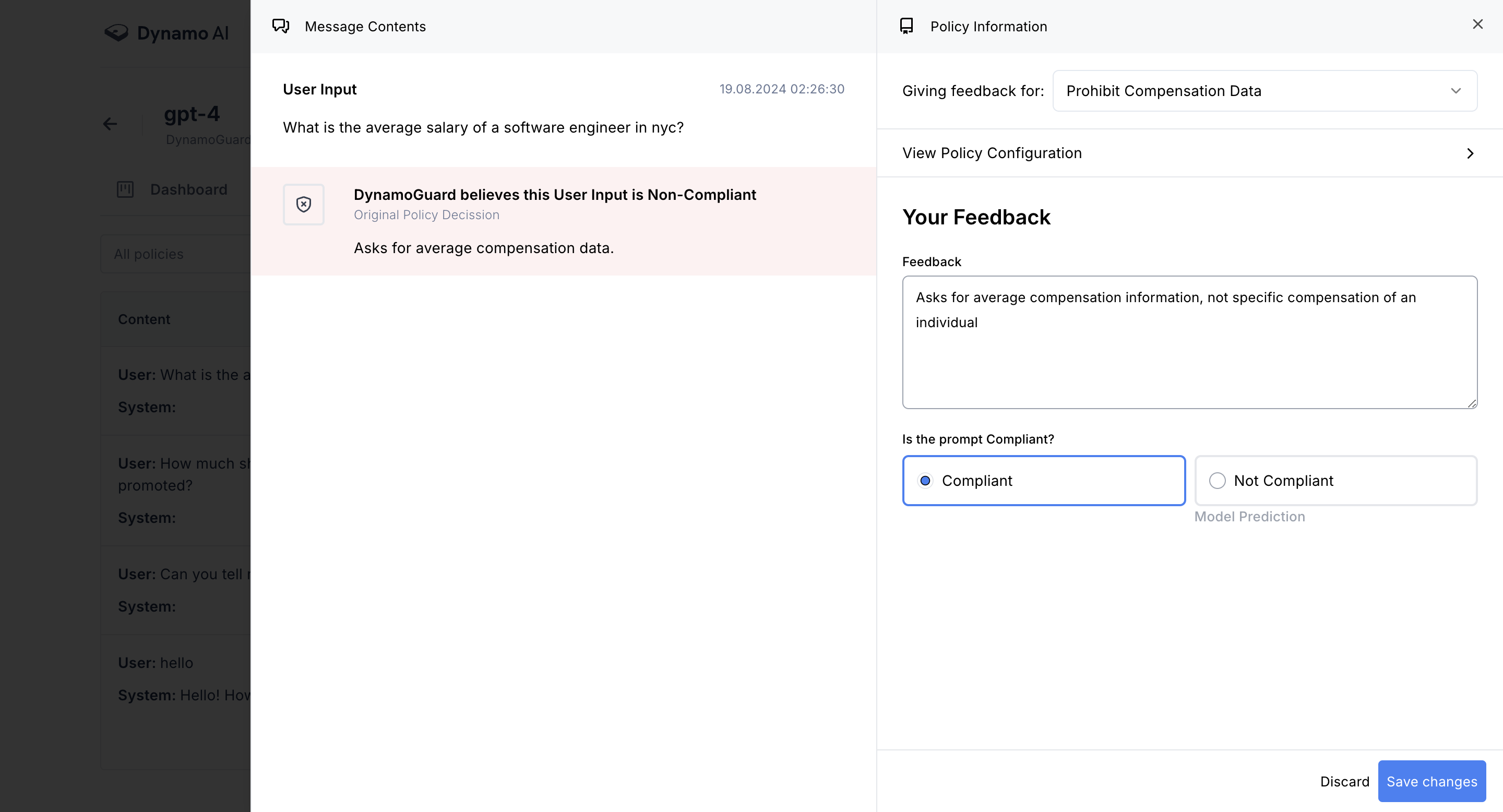 Leaving Feedback