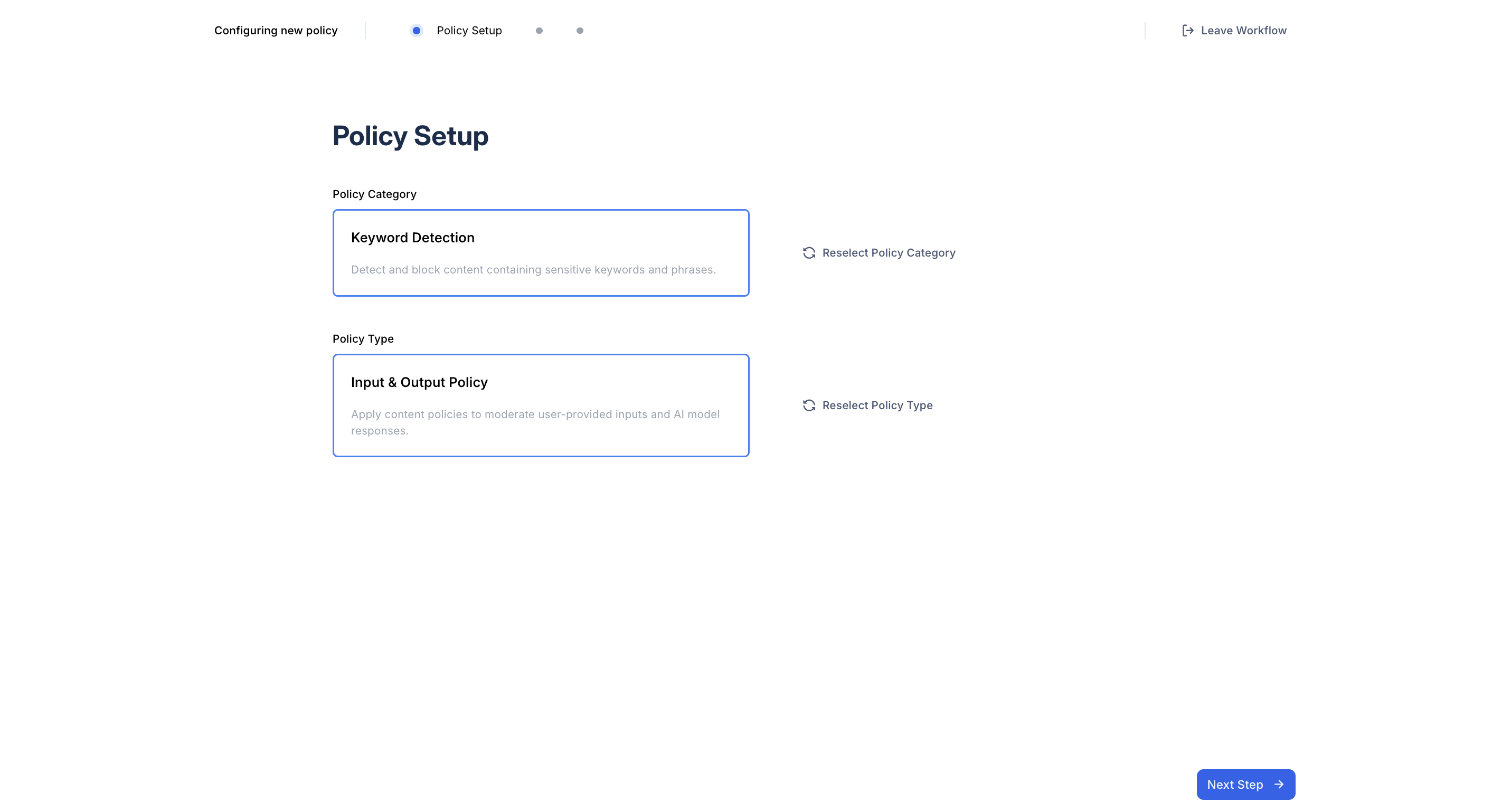 Keyword Policy  Setup