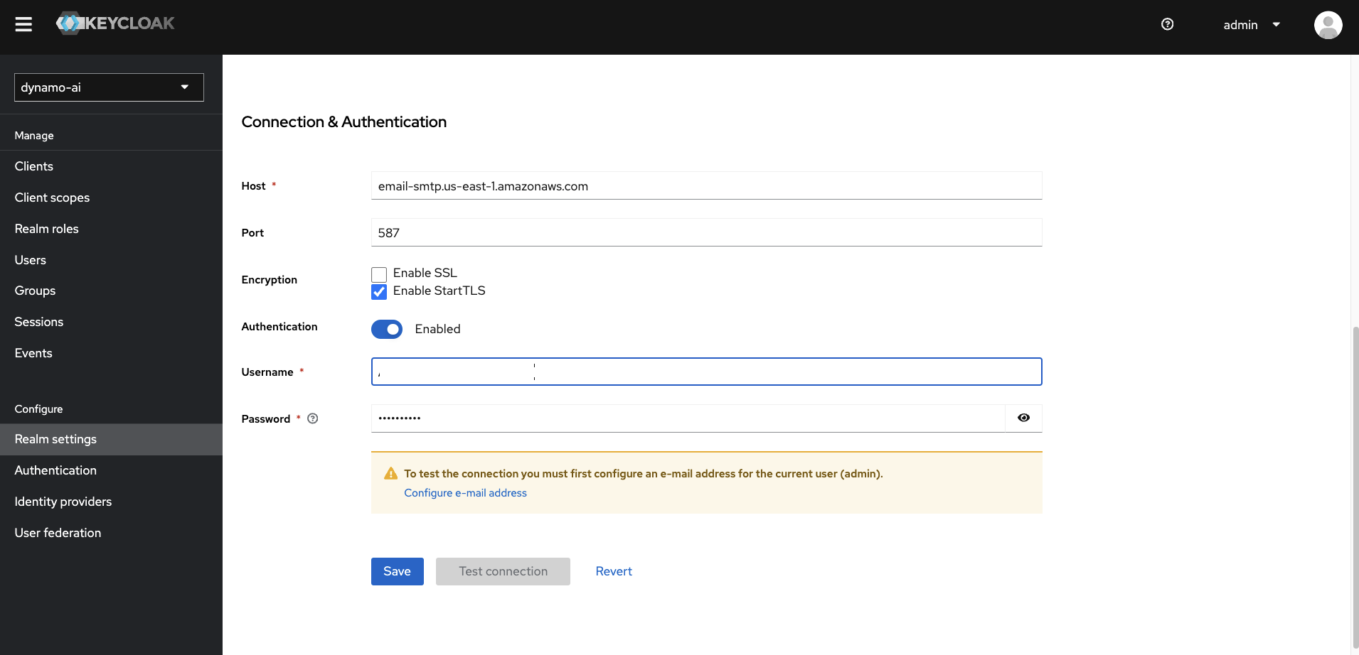Email Auth Settings